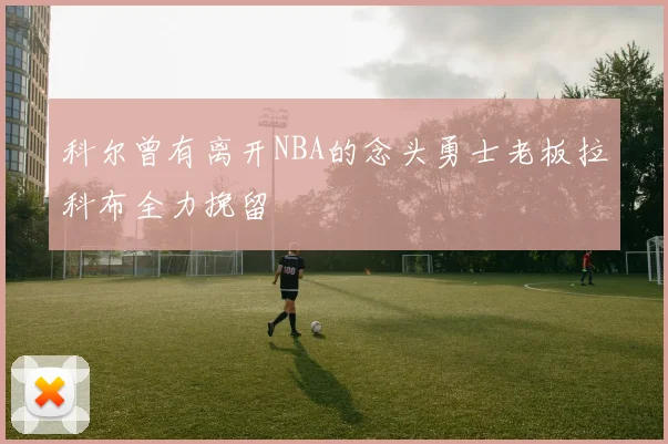 科尔曾有离开NBA的念头勇士老板拉科布全力挽留